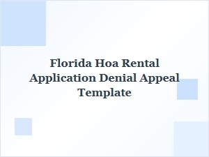 How to Appeal a Florida Hoa Rental Application Denial