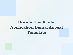 How to Appeal a Florida Hoa Rental Application Denial